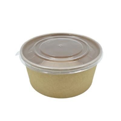 Kraft Paper Round Bowl b'Għatu